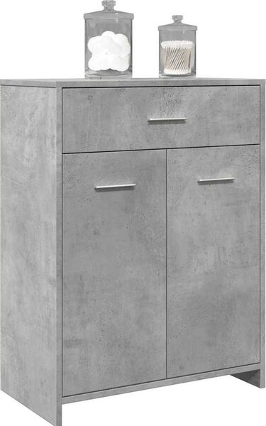 VidaXL Koupelnová skříňka 60 x 33 x 80 cm kompozitní dřevo [862551] Barva: Bílá
