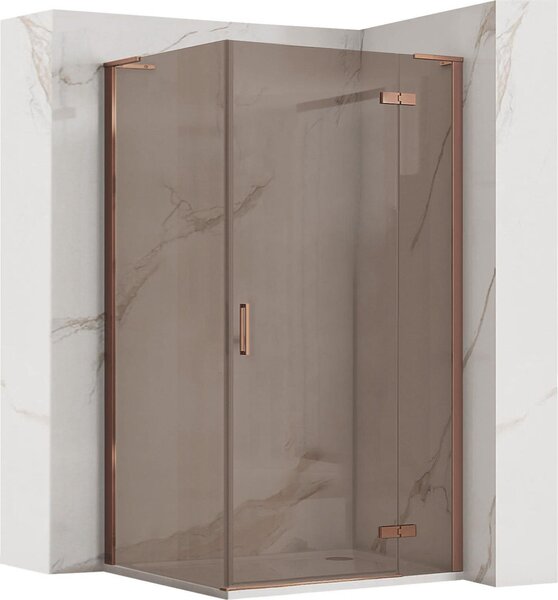 Sprchový Kout Rea Hugo 80X90 Black Grey