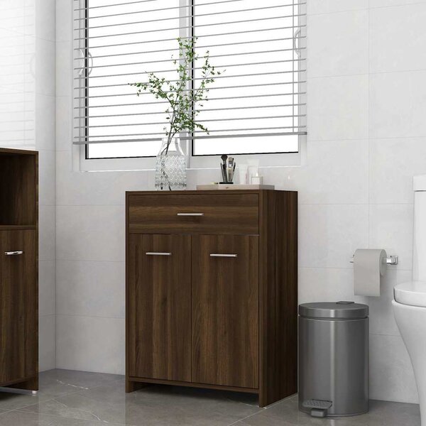 VidaXL Koupelnová skříňka 60 x 33 x 80 cm kompozitní dřevo [862551] Barva: Bílá