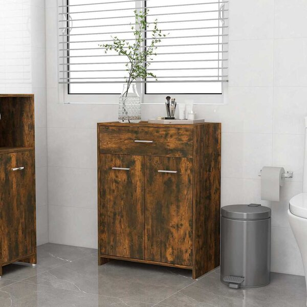 VidaXL Koupelnová skříňka 60 x 33 x 80 cm kompozitní dřevo [862551] Barva: Bílá