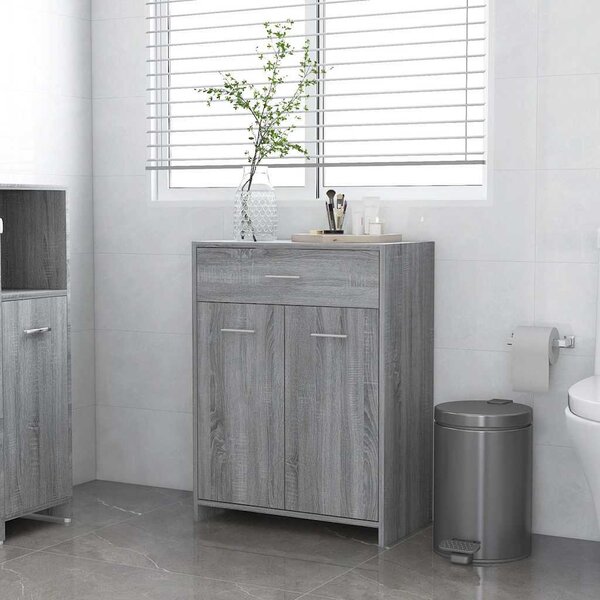VidaXL Koupelnová skříňka 60 x 33 x 80 cm kompozitní dřevo [862551] Barva: Bílá