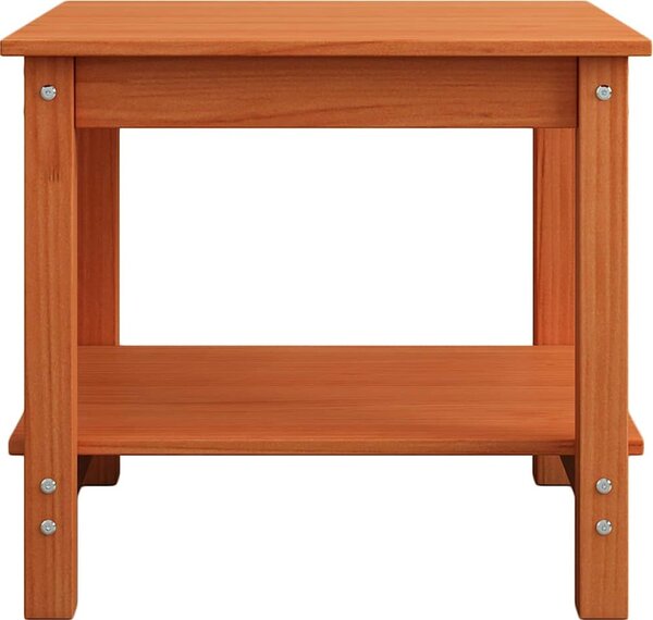 VidaXL Konferenční stolek 50 x 50 x 45 cm masivní borové dřevo [858232] Barva: Bílá