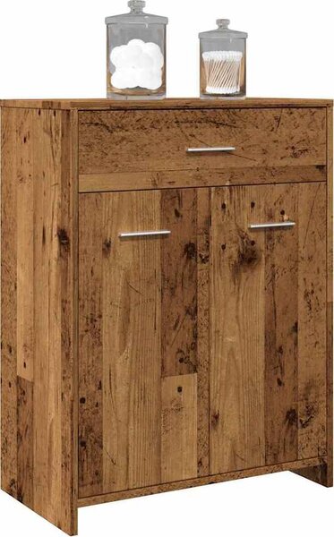 VidaXL Koupelnová skříňka 60 x 33 x 80 cm kompozitní dřevo [862551] Barva: Bílá