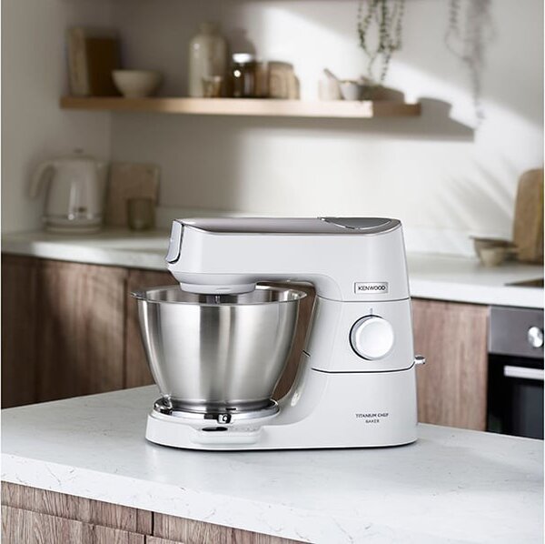 Kenwood KVC65.001WH kuchyňský robot 1200 W 5 l Nerezová ocel, Bílá Vestavěná stupnice