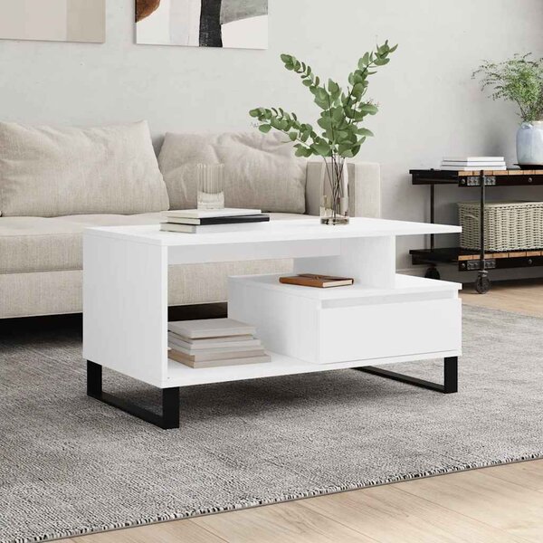 VidaXL Konferenční stolek 90 x 49 x 45 cm kompozitní dřevo [862969] Barva: hnědý dub