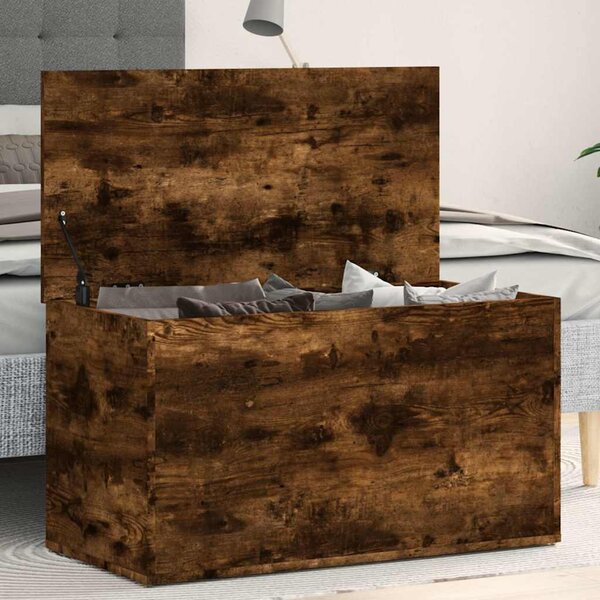 VidaXL Úložná truhla 84 x 42 x 46 cm kompozitní dřevo [862633] Barva: Bílá