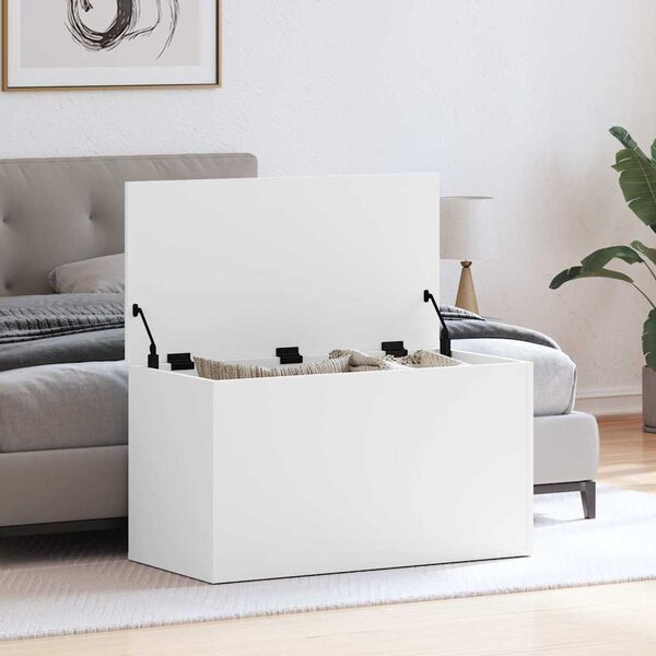 VidaXL Úložná truhla 84 x 42 x 46 cm kompozitní dřevo [862633] Barva: Bílá