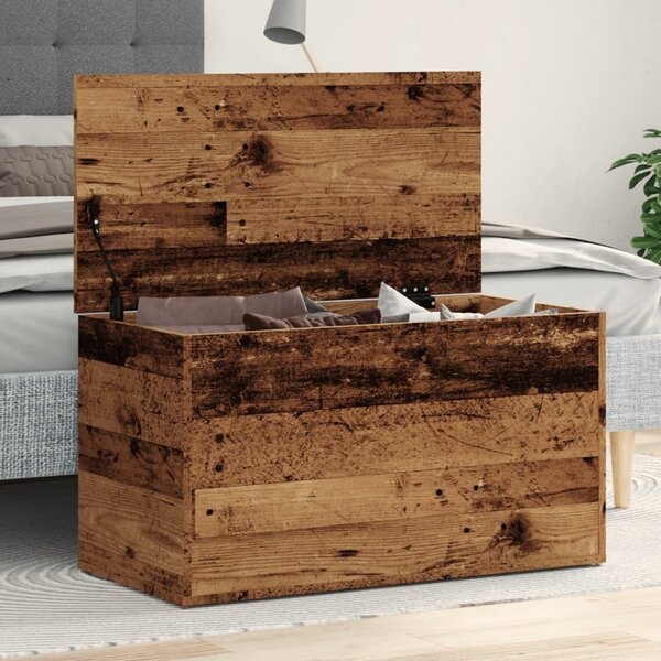 VidaXL Úložná truhla 84 x 42 x 46 cm kompozitní dřevo [862633] Barva: Bílá