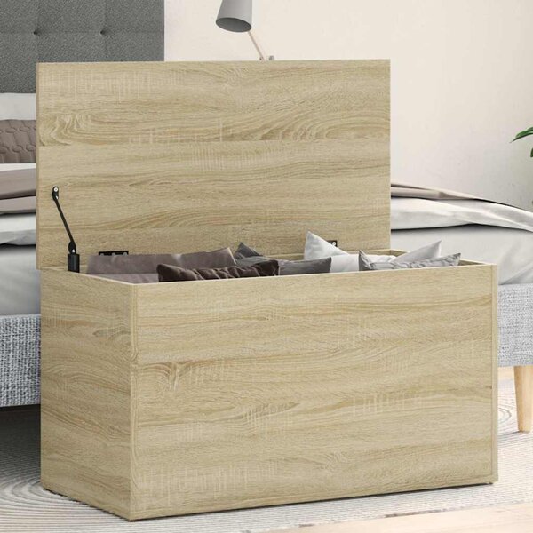 VidaXL Úložná truhla 84 x 42 x 46 cm kompozitní dřevo [862633] Barva: Bílá