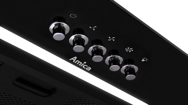 Amica OMP6255BG Vestavný odsavač par černý 389 m³/h
