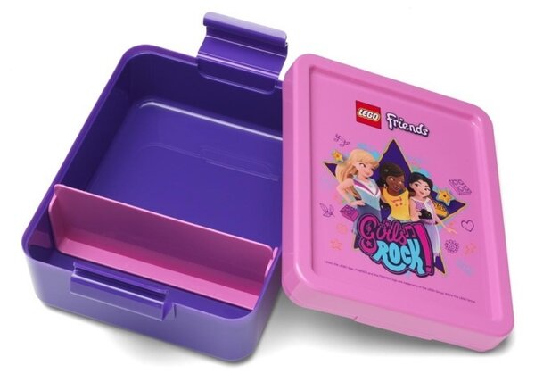 Růžový svačinový set LEGO® FRIENDS Girls Rock