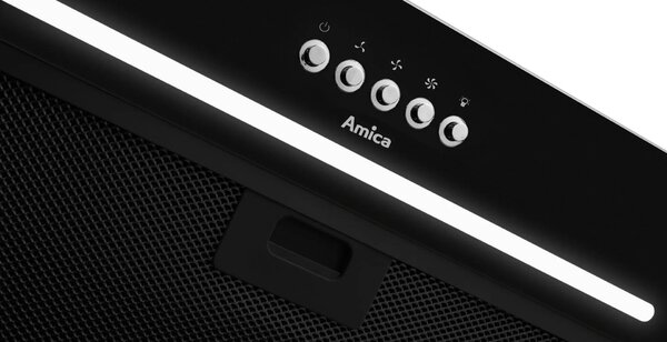 Amica OMP6255BG Vestavný odsavač par černý 389 m³/h