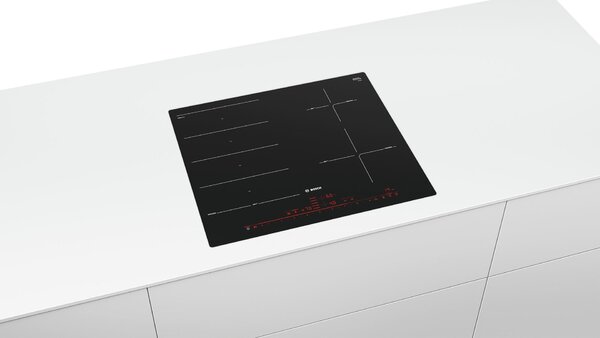 Bosch Serie 8 PXE601DC1E varná deska Černá Vestavěné Indukční varná deska se zónami 4 zóna/zón