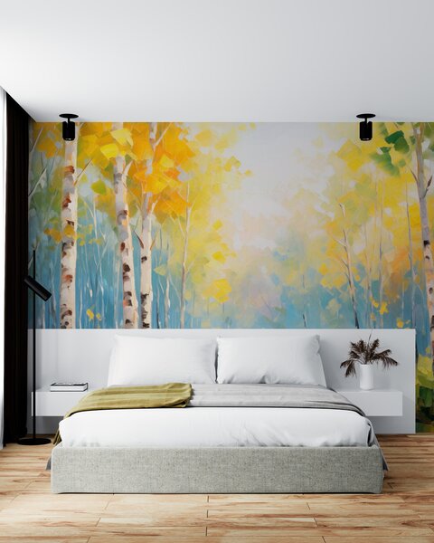 Fototapety Stromy, břízy, Fototapety les, Fototapety břízy, w05620 : uwalls.cz