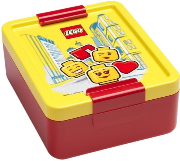 Žluto červený svačinový set LEGO® ICONIC Girl