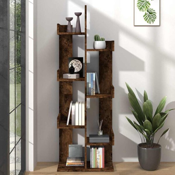 VidaXL Knihovna 48x25,5x140 cm kompozitní dřevo [862681] Barva: dub sonoma