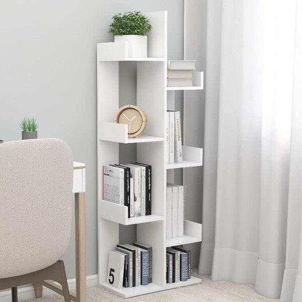 VidaXL Knihovna 48x25,5x140 cm kompozitní dřevo [862681] Barva: dub sonoma