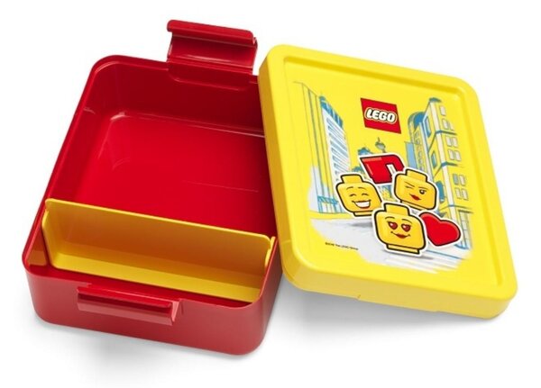 Žluto červený svačinový set LEGO® ICONIC Girl