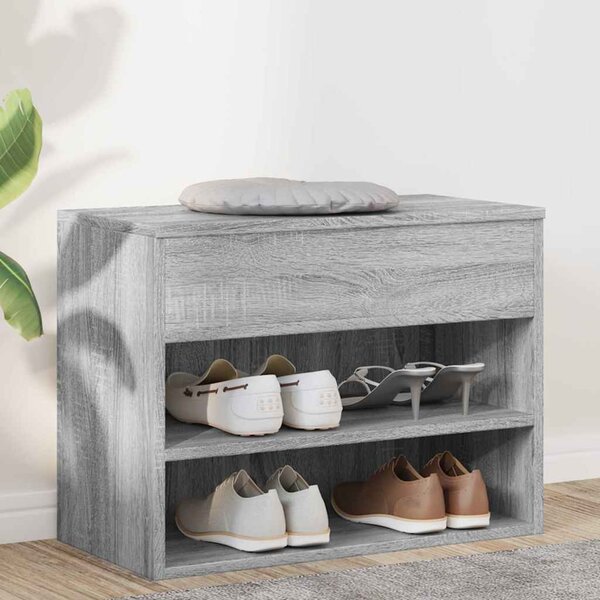 VidaXL Lavice s botníkem 60 x 30 x 45 cm kompozitní dřevo [862702] Barva: dub artisan