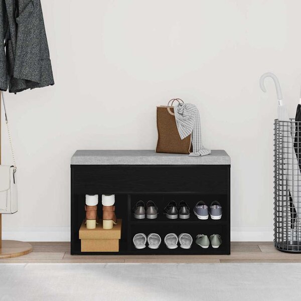 VidaXL Lavice s botníkem 80 x 30 x 45 cm kompozitní dřevo [862703] Barva: Staré dřevo