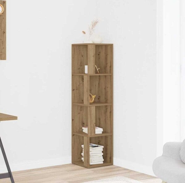 VidaXL Corner Cabinet 33 x 33 x 132 cm Engineered Wood [862692] Barva: Bílá