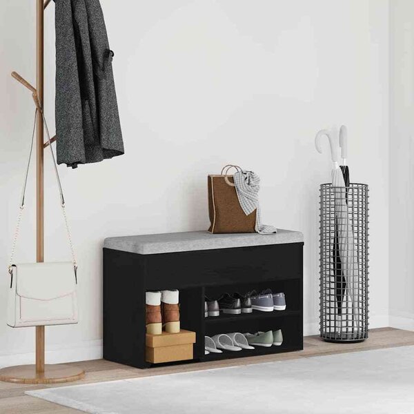 VidaXL Lavice s botníkem 80 x 30 x 45 cm kompozitní dřevo [862703] Barva: Staré dřevo