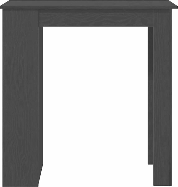 VidaXL Barový stůl s regálem 102x50x103,5 cm kompozitní dřevo [862706] Barva: Bílá