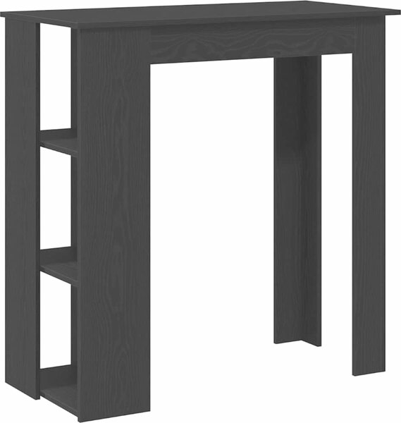 VidaXL Barový stůl s regálem 102x50x103,5 cm kompozitní dřevo [862706] Barva: Bílá