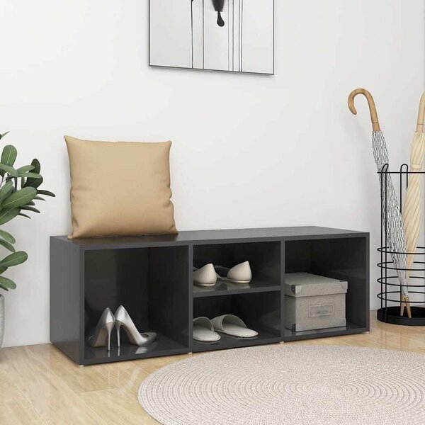 VidaXL Botníková lavice 102 x 35 x 35 cm kompozitní dřevo [875071] Barva: Staré dřevo