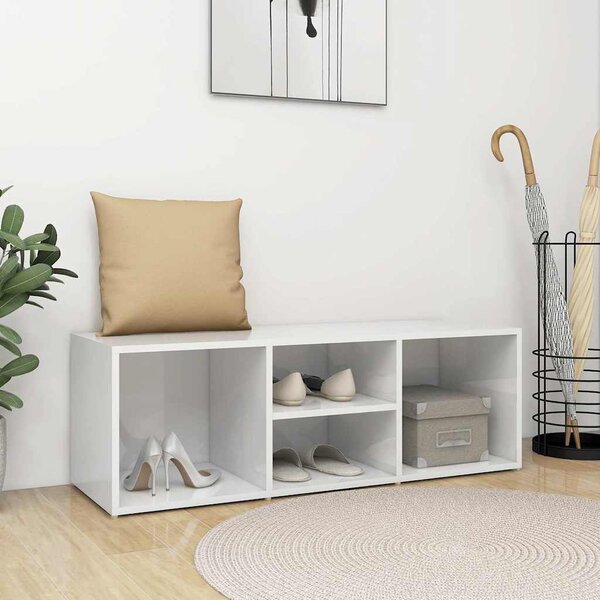 VidaXL Botníková lavice 102 x 35 x 35 cm kompozitní dřevo [875071] Barva: Staré dřevo