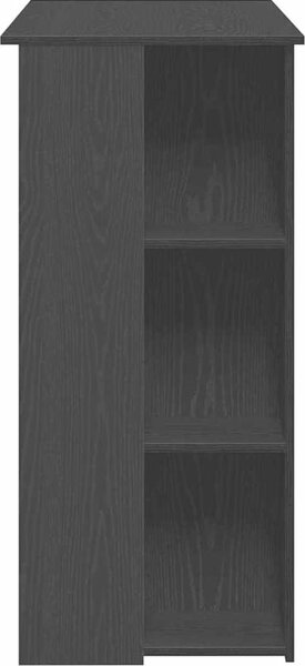 VidaXL Barový stůl s regálem 102x50x103,5 cm kompozitní dřevo [862706] Barva: Bílá