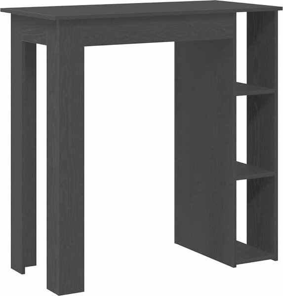 VidaXL Barový stůl s regálem 102x50x103,5 cm kompozitní dřevo [862706] Barva: Bílá