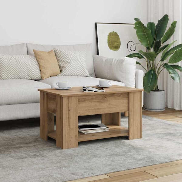 VidaXL Konferenční stolek 79x49x41 cm kompozitní dřevo [862765] Barva: dub artisan
