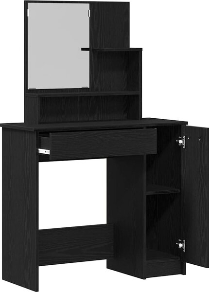 VidaXL Toaletní stolek se zrcadlem 86,5 x 35 x 136 cm [862783] Barva: dub sonoma