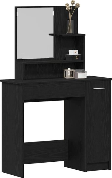 VidaXL Toaletní stolek se zrcadlem 86,5 x 35 x 136 cm [862783] Barva: dub sonoma