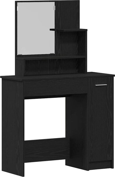 VidaXL Toaletní stolek se zrcadlem 86,5 x 35 x 136 cm [862783] Barva: dub sonoma