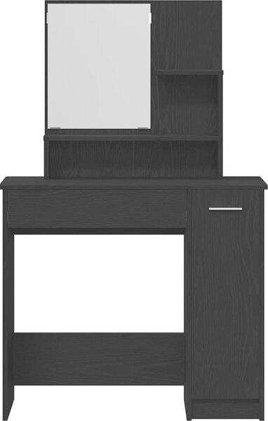 VidaXL Toaletní stolek se zrcadlem 86,5 x 35 x 136 cm [862783] Barva: dub sonoma
