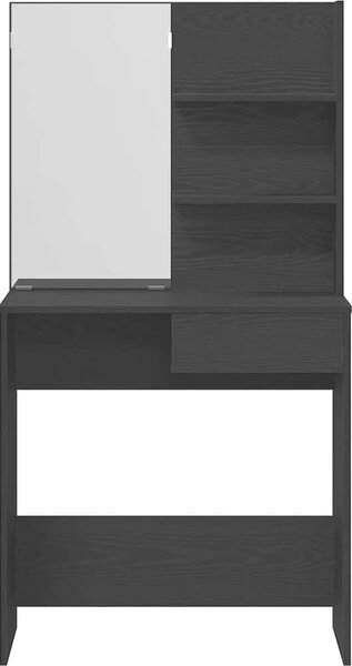 VidaXL Toaletní stolek se zrcadlem 74,5 x 40 x 141 cm [862782] Barva: Bílá