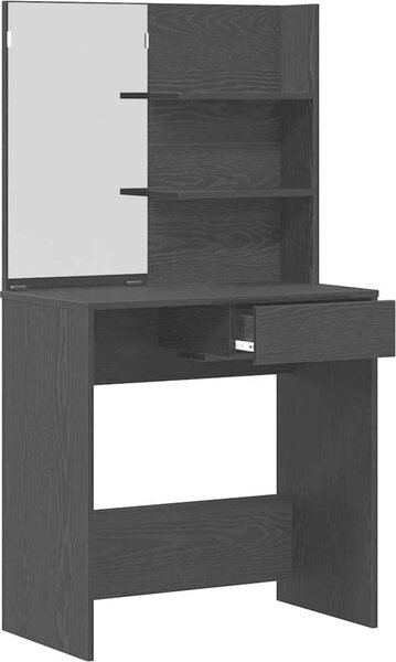 VidaXL Toaletní stolek se zrcadlem 74,5 x 40 x 141 cm [862782] Barva: Bílá