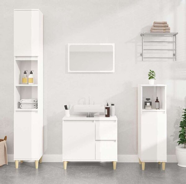 VidaXL Koupelnová skříňka 30x30x100 cm kompozitní dřevo [862807] Barva: dub sonoma