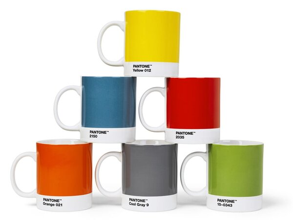 Zelený keramický hrnek 375 ml Green 15-0343 – Pantone