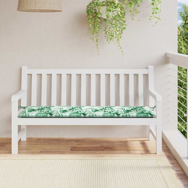 VidaXL Poduška na zahradní lavici 200x50x3 cm oxfordská látka [361198] Barva: Modro-bílá