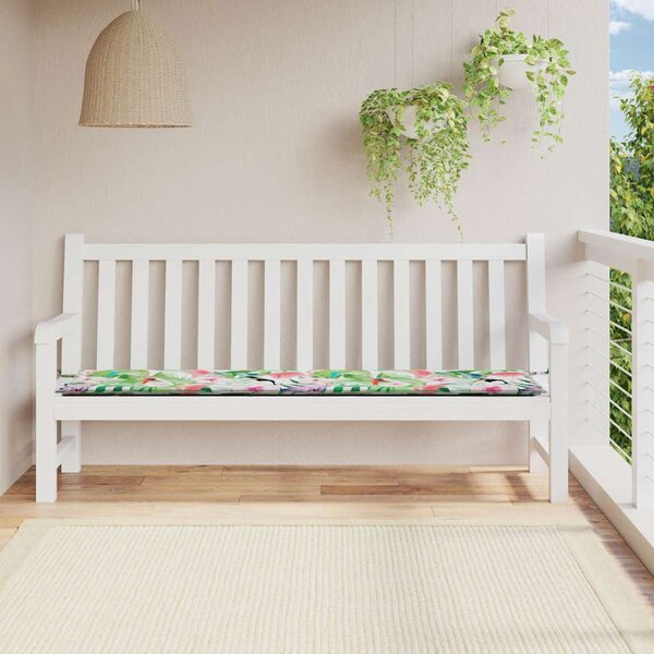 VidaXL Poduška na zahradní lavici 200x50x3 cm oxfordská látka [361198] Barva: Modro-bílá