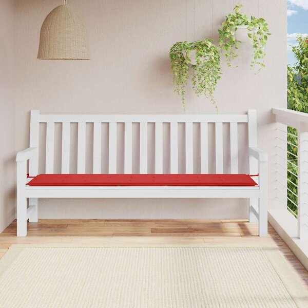 VidaXL Poduška na zahradní lavici 200x50x3 cm oxfordská látka [361198] Barva: Modro-bílá