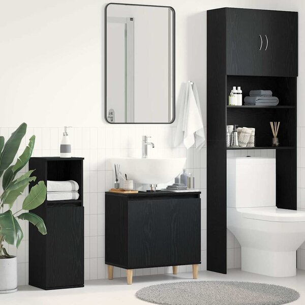 VidaXL Skříňka pod umyvadlo 58x33x60 cm kompozitní dřevo [862809] Barva: Bílá