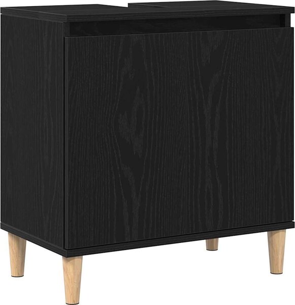 VidaXL Skříňka pod umyvadlo 58x33x60 cm kompozitní dřevo [862809] Barva: Bílá