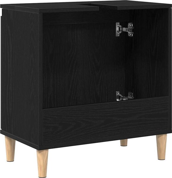 VidaXL Skříňka pod umyvadlo 58x33x60 cm kompozitní dřevo [862809] Barva: Bílá