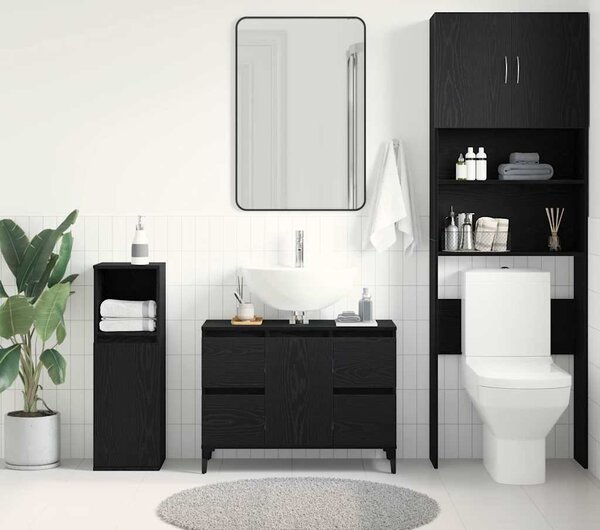 VidaXL Skříňka pod umyvadlo 80 x 33 x 60 cm kompozitní dřevo [862814] Barva: dub sonoma