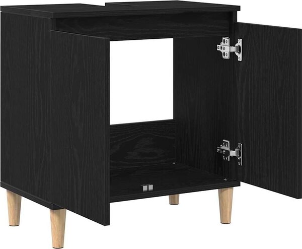 VidaXL Skříňka pod umyvadlo 58x33x60 cm kompozitní dřevo [862809] Barva: Bílá
