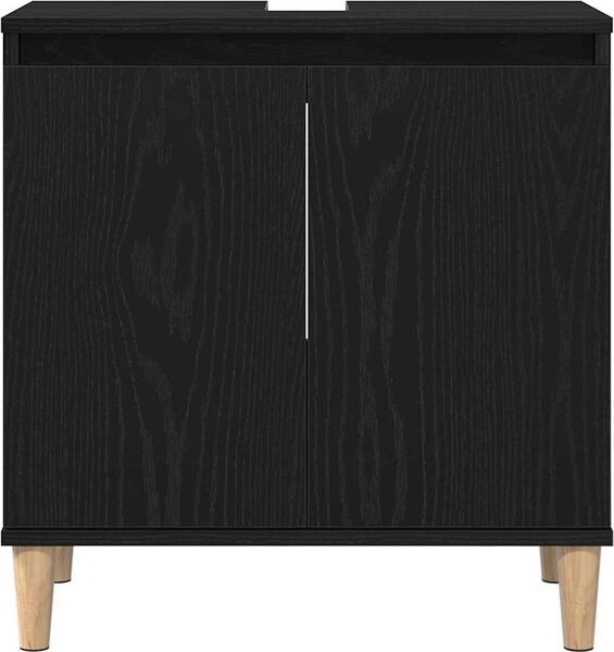 VidaXL Skříňka pod umyvadlo 58x33x60 cm kompozitní dřevo [862809] Barva: Bílá